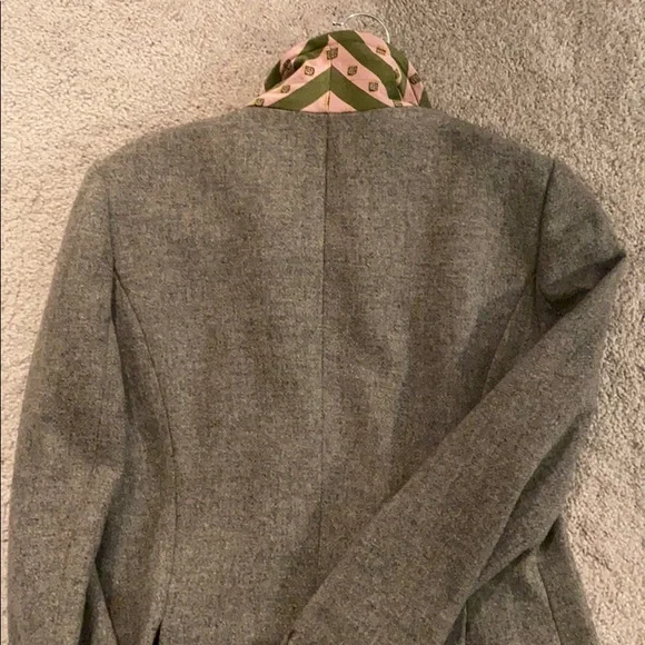 J. Crew Gray Blazer with Brown Buttons - Picture 9 of 9